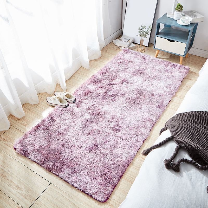 Simple Tie Dye Pattern Rug Multi Color Shag Area Carpet Anti-Slip Backing Easy Care Rug for Decoration Purple Clearhalo 'Area Rug' 'Casual' 'Rugs' Rug' 2208867