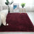 Multi Color Decoration Rug Nordic Plain Indoor Rug Faux Fur Anti-Slip Backing Washable Carpet Burgundy Clearhalo 'Area Rug' 'Casual' 'Rugs' Rug' 2208871