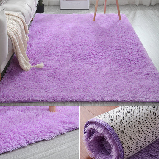 Multi Color Decoration Rug Nordic Plain Indoor Rug Faux Fur Anti-Slip Backing Washable Carpet Clearhalo 'Area Rug' 'Casual' 'Rugs' Rug' 2208873