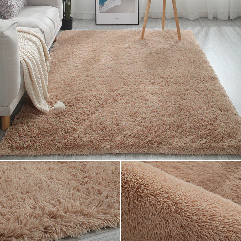 Multi Color Decoration Rug Nordic Plain Indoor Rug Faux Fur Anti-Slip Backing Washable Carpet Clearhalo 'Area Rug' 'Casual' 'Rugs' Rug' 2208874