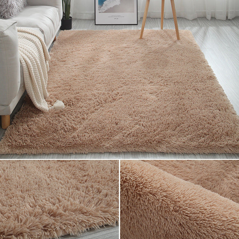 Multi Color Decoration Rug Nordic Plain Indoor Rug Faux Fur Anti-Slip Backing Washable Carpet Clearhalo 'Area Rug' 'Casual' 'Rugs' Rug' 2208874