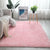 Multi Color Decoration Rug Nordic Plain Indoor Rug Faux Fur Anti-Slip Backing Washable Carpet Pink Clearhalo 'Area Rug' 'Casual' 'Rugs' Rug' 2208885
