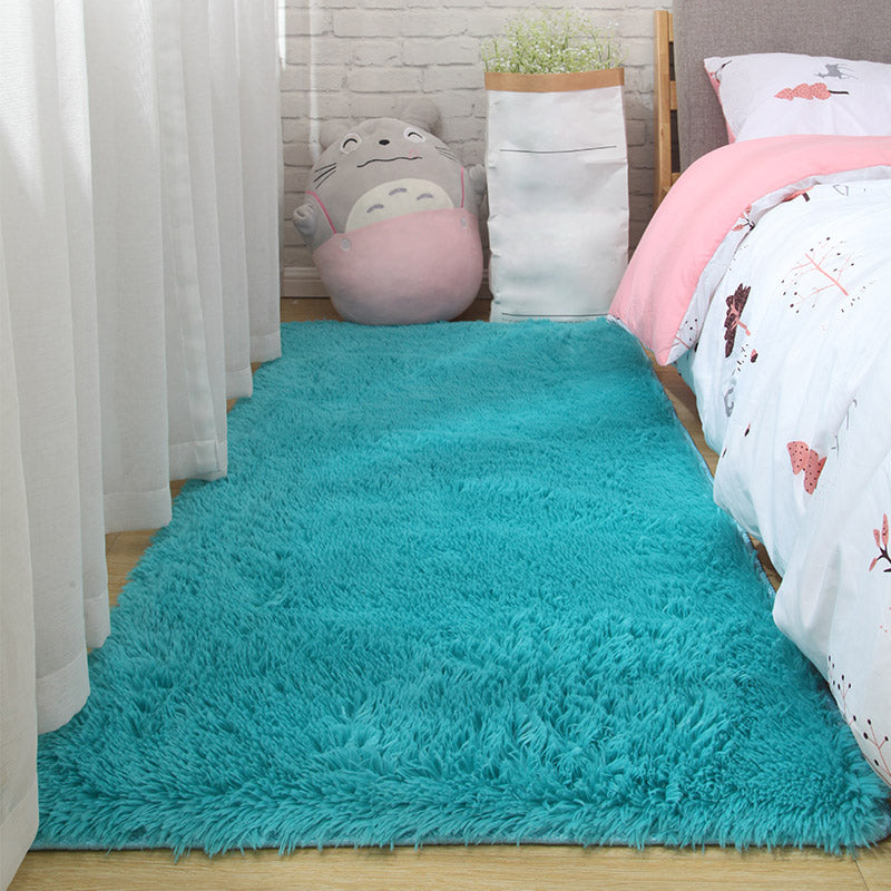 Simple Modern Rug Multi-Color Solid Color Carpet Non-Slip Backing Easy Care Area Rug for Bedroom Royal Blue Clearhalo 'Area Rug' 'Casual' 'Rugs' Rug' 2208895