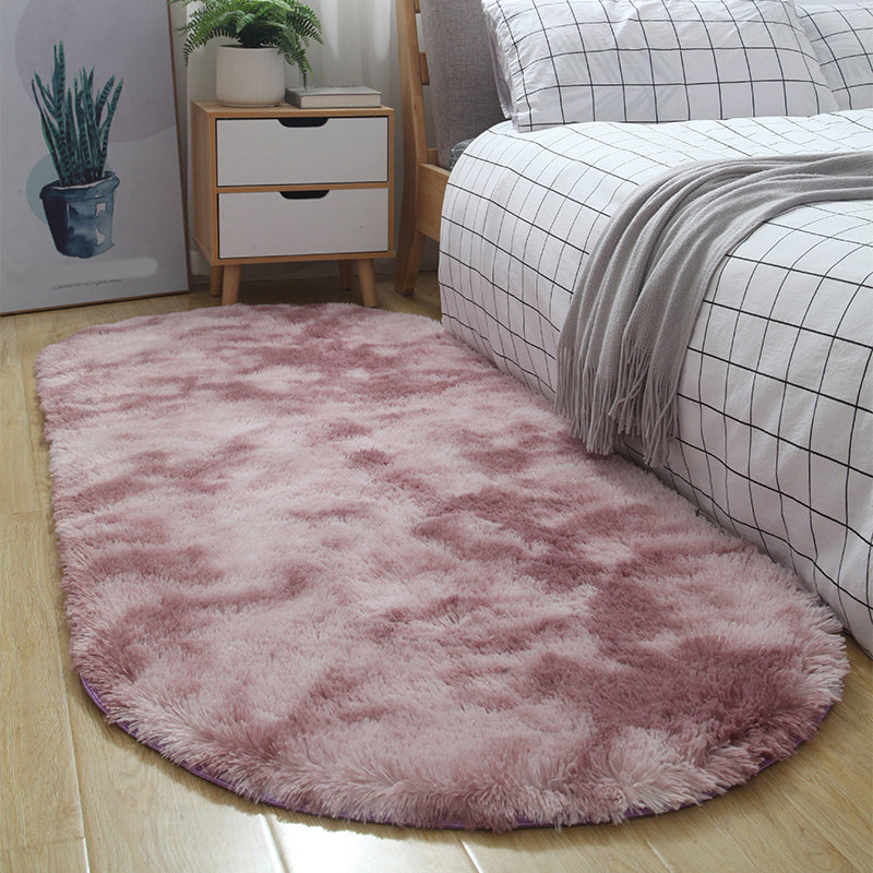 Multi-Color Tie Dye Rug Shag Western Area Rug Pet Friendly Anti-Slip Carpet for Bedroom Purple Clearhalo 'Area Rug' 'Casual' 'Rugs' Rug' 2208908