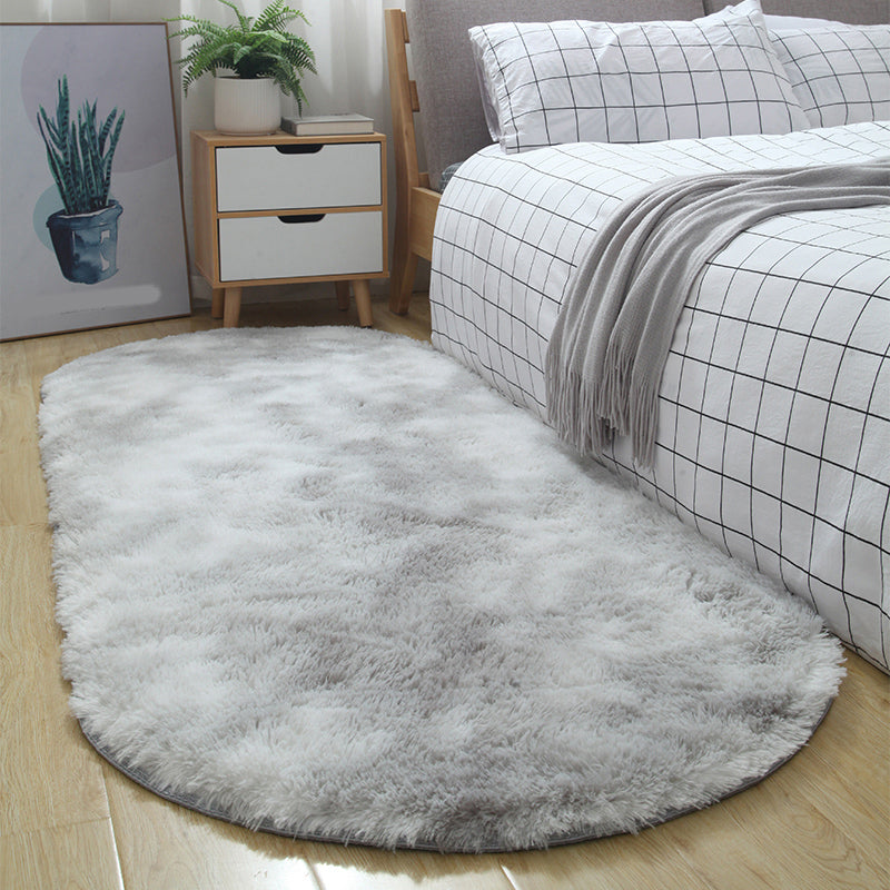 Multi-Color Tie Dye Rug Shag Western Area Rug Pet Friendly Anti-Slip Carpet for Bedroom Light Gray Clearhalo 'Area Rug' 'Casual' 'Rugs' Rug' 2208919