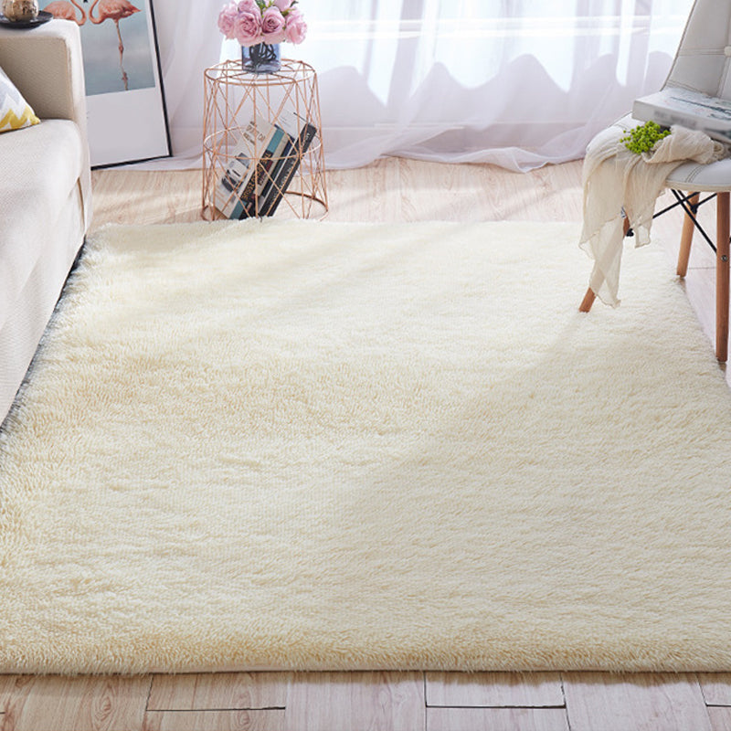 Multi Colored Stripe Print Rug Faux Wool Relaxing Area Rug Non-Slip Pet Friendly Carpet for Decoration Beige Clearhalo 'Area Rug' 'Casual' 'Rugs' Rug' 2208921