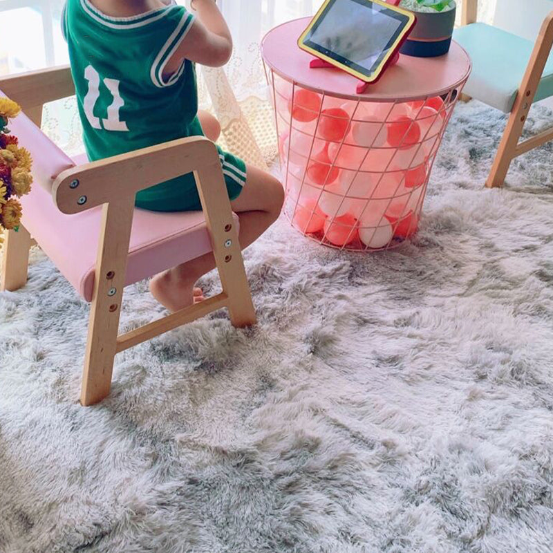 Multi Colored Stripe Print Rug Faux Wool Relaxing Area Rug Non-Slip Pet Friendly Carpet for Decoration Clearhalo 'Area Rug' 'Casual' 'Rugs' Rug' 2208922