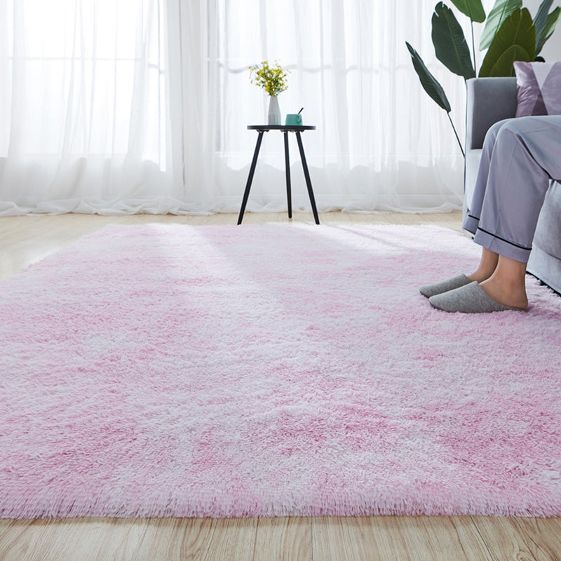 Natural Bedroom Rug Multi Color Geo Patterned Carpet Fluffy Non-Slip Backing Easy Care Carpet Pink Clearhalo 'Area Rug' 'Casual' 'Rugs' Rug' 2208949