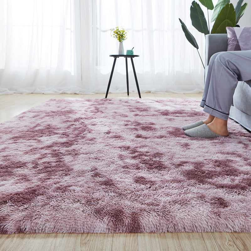 Natural Bedroom Rug Multi Color Geo Patterned Carpet Fluffy Non-Slip Backing Easy Care Carpet Purple-Pink Clearhalo 'Area Rug' 'Casual' 'Rugs' Rug' 2208951
