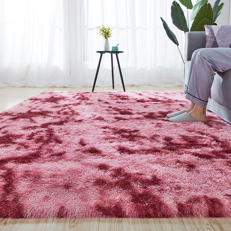 Natural Bedroom Rug Multi Color Geo Patterned Carpet Fluffy Non-Slip Backing Easy Care Carpet Dark Red Clearhalo 'Area Rug' 'Casual' 'Rugs' Rug' 2208957