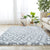 Natural Bedroom Rug Multi Color Geo Patterned Carpet Fluffy Non-Slip Backing Easy Care Carpet White-Gray Clearhalo 'Area Rug' 'Casual' 'Rugs' Rug' 2208968