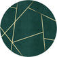 Dark Green Abstract Printed Rug Polyster Trendy Carpet Anti-Slip Pet Friendly Rug for Living Room Blackish Green Design 6 Clearhalo 'Area Rug' 'Rug' 2209018