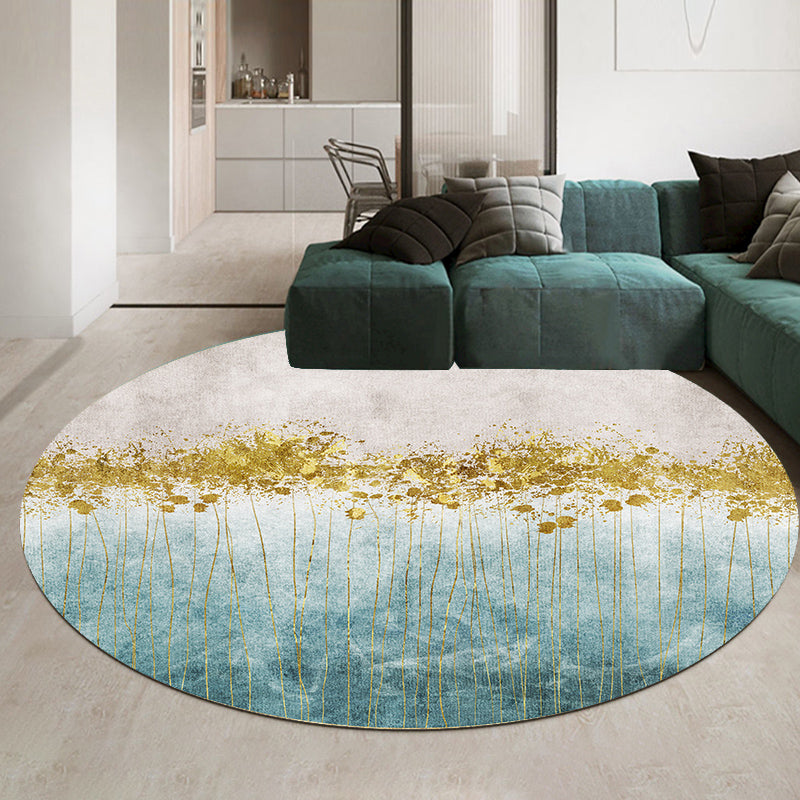Casual Minimalist Rug Multi-Color Geometric Pattern Carpet Non-Slip Backing Area Rug for Bedroom Gold Clearhalo 'Area Rug' 'Rug' 2209025