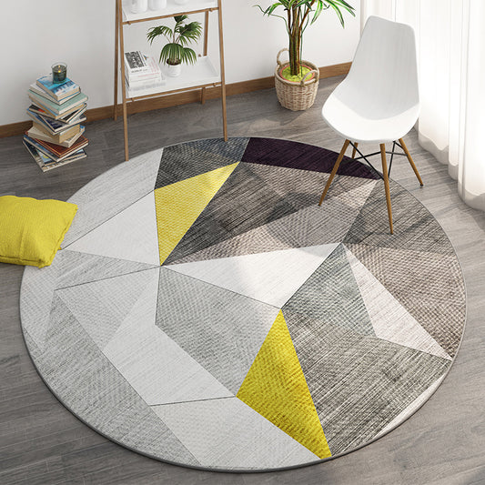 Casual Minimalist Rug Multi-Color Geometric Pattern Carpet Non-Slip Backing Area Rug for Bedroom Clearhalo 'Area Rug' 'Rug' 2209028