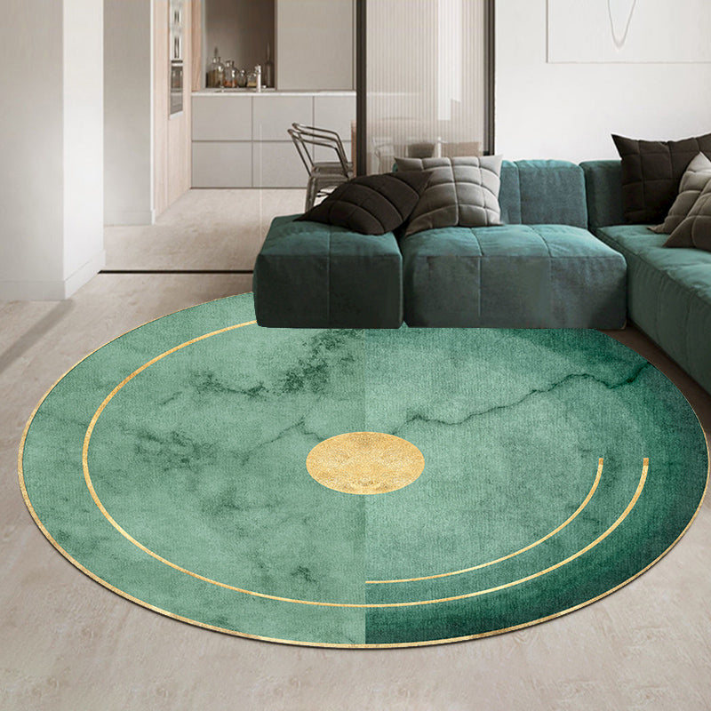 Casual Minimalist Rug Multi-Color Geometric Pattern Carpet Non-Slip Backing Area Rug for Bedroom Green-Yellow Clearhalo 'Area Rug' 'Rug' 2209029