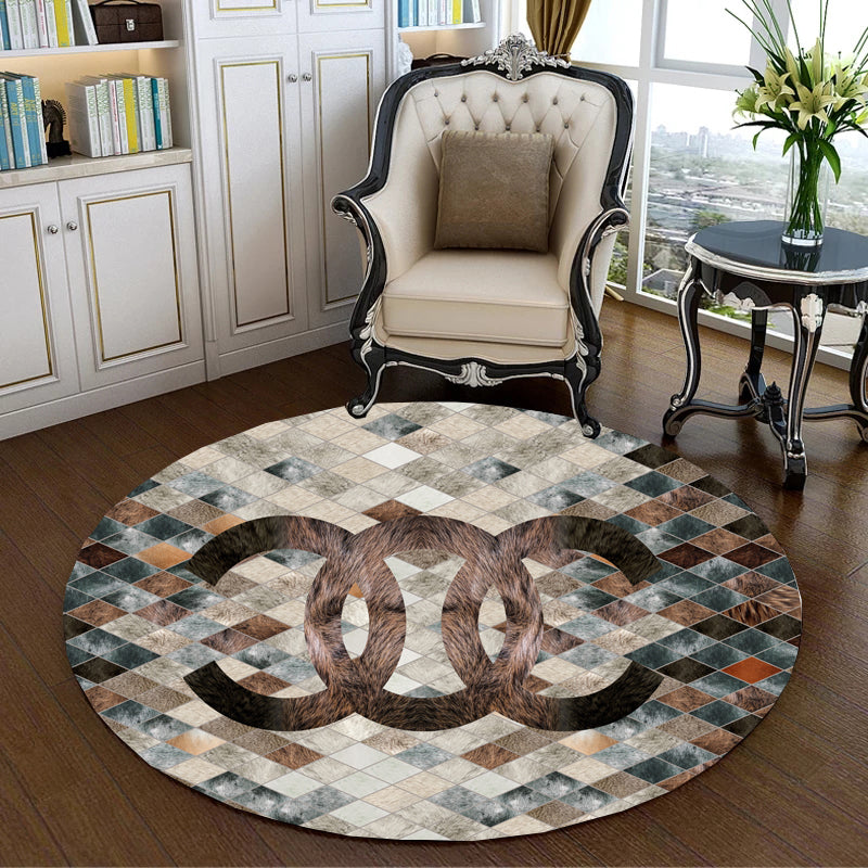 Creative Abstract Printed Rug Multi Colored Synthetics Carpet Non-Slip Backing Stain-Resistant Rug for Bedroom Grey Clearhalo 'Area Rug' 'Rug' 2209065