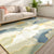 Multi Color Abstract Print Rug Polyster Simplicity Carpet Stain-Resistant Anti-Slip Rug for Living Room Blue-White Clearhalo 'Area Rug' 'Rug' 2209085