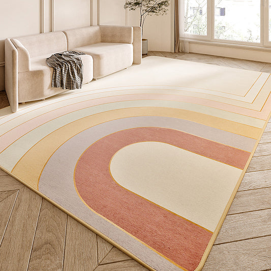 Multi Color Abstract Print Rug Polyster Simplicity Carpet Stain-Resistant Anti-Slip Rug for Living Room Clearhalo 'Area Rug' 'Rug' 2209088