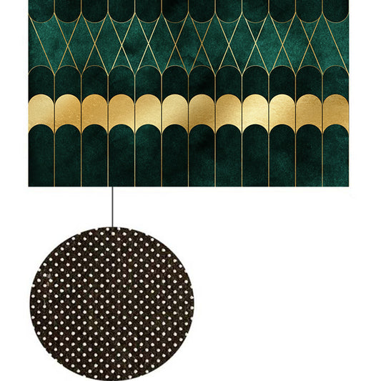 Modern Abstract Patterned Rug Dark Green Cotton Blend Area Rug Easy Care Pet Friendly Carpet for Living Room Clearhalo 'Area Rug' 'Rug' 2209158