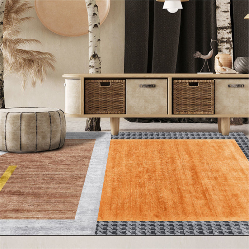 Multi-Colored Room Rug Contemporary Geo Print Carpet Polyster Machine Washable Pet Friendly Indoor Rug Clearhalo 'Area Rug' 'Rug' 2209164