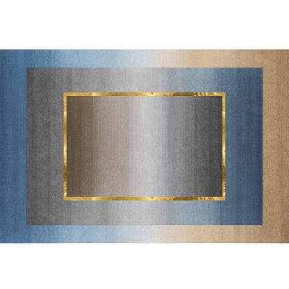 Nordic Geo Patterned Rug Gray Blue Polypropylene Carpet Anti-Slip Backing Easy Care Rug for Room Decoration Gray-Blue Clearhalo 'Area Rug' 'Rug' 2209199