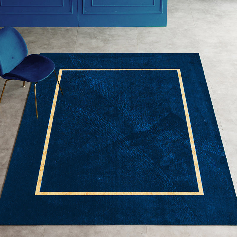 Multi Color Modern Rug Synthetics Geo Printed Carpet Pet Friendly Machine Washable Indoor Rug for Room Dark Blue Clearhalo 'Area Rug' 'Rug' 2209214