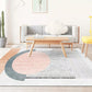 Trendy Living Room Rug Multi Color Abstract Print Carpet Polyster Anti-Slip Backing Stain-Resistant Rug Pink Clearhalo 'Area Rug' 'Rug' 2209252