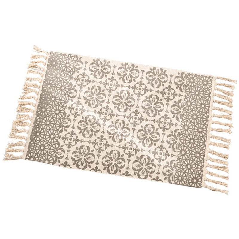 Decorative Western Rug Multi-Color Tribal Patterned Rug Machine Washable Easy Care Carpet with Tassel for Bedroom Clearhalo 'Area Rug' 'Moroccan' 'Rugs' Rug' 2209347