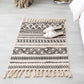 Moroccan Decoration Rug Multi-Color Southwestern Print Carpet Cotton Blend Pet Friendly Washable Area Rug with Tassel Grey 2' x 2'11" Clearhalo 'Area Rug' 'Moroccan' 'Rugs' Rug' 2209362