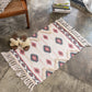 Moroccan Decoration Rug Multi-Color Southwestern Print Carpet Cotton Blend Pet Friendly Washable Area Rug with Tassel Pink 2' x 2'11" Clearhalo 'Area Rug' 'Moroccan' 'Rugs' Rug' 2209364