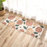 Nostalgia Tribal Pattern Rug Multi Colored Synthetics Area Rug Pet Friendly Easy Care Carpet with Fringe for Bedroom Clearhalo 'Area Rug' 'Moroccan' 'Rugs' Rug' 2209383