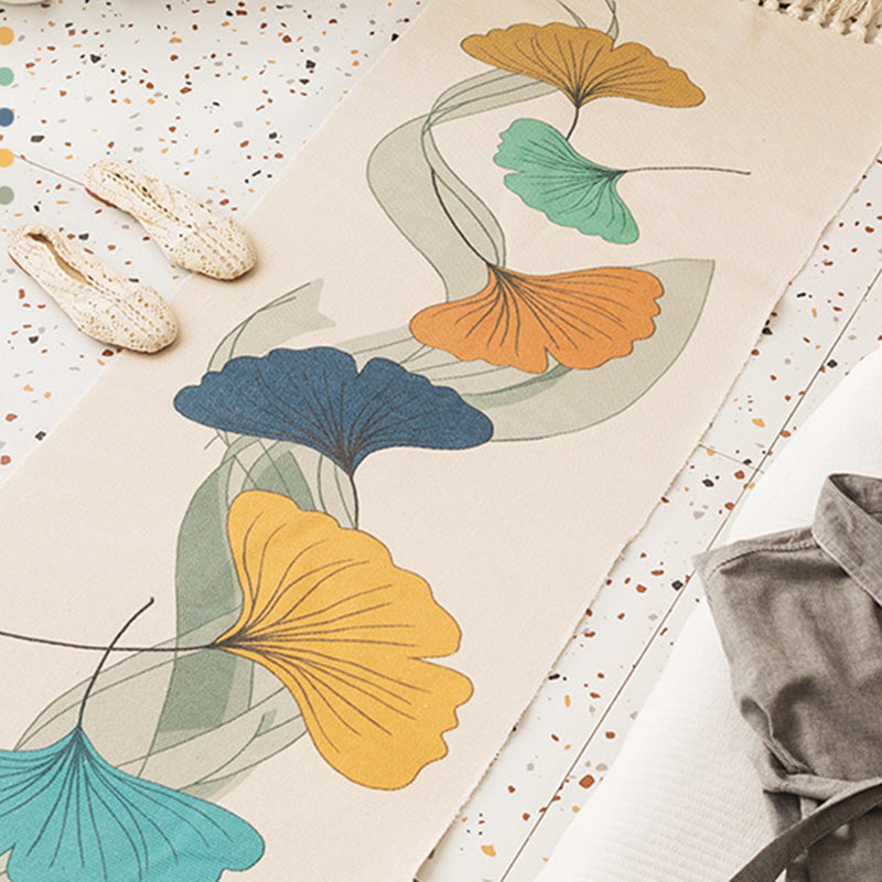 Nostalgia Tribal Pattern Rug Multi Colored Synthetics Area Rug Pet Friendly Easy Care Carpet with Fringe for Bedroom Blue-Green Clearhalo 'Area Rug' 'Moroccan' 'Rugs' Rug' 2209387