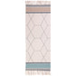 Americana Bedroom Rug Multi-Colored Geometric Print Area Rug Machine Washable Easy Care Carpet with Tassel Lake Green Clearhalo 'Area Rug' 'Moroccan' 'Rugs' Rug' 2209504