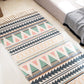 Vintage Boho Rug Multi Color Geo Patterned Carpet Machine Washable Stain-Resistant Rug with Fringe for Room Lake Green Clearhalo 'Area Rug' 'Moroccan' 'Rugs' Rug' 2209518