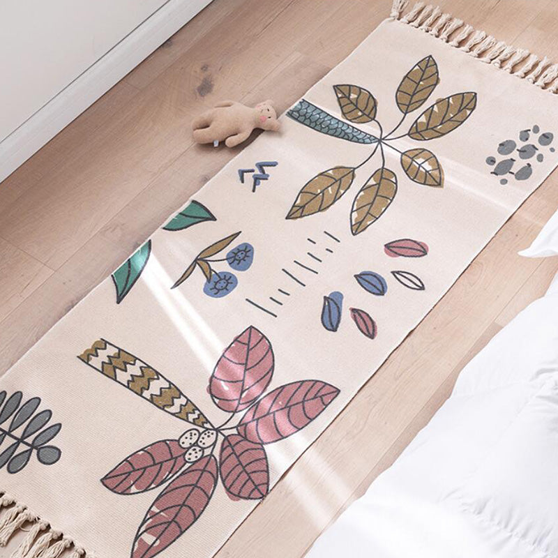 Vintage Boho Rug Multi Color Geo Patterned Carpet Machine Washable Stain-Resistant Rug with Fringe for Room Clearhalo 'Area Rug' 'Moroccan' 'Rugs' Rug' 2209536