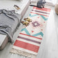 Vintage Boho Rug Multi Color Geo Patterned Carpet Machine Washable Stain-Resistant Rug with Fringe for Room Red Clearhalo 'Area Rug' 'Moroccan' 'Rugs' Rug' 2209537