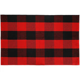 Simple Multi Color Classic Rug Cotton Blend Plaid Printed Carpet Machine Washable Easy Care Indoor Rug for Decoration Red-Black Clearhalo 'Area Rug' 'Moroccan' 'Rugs' Rug' 2209546