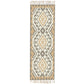 Moroccan Room Rug Multi-Color Tribal Totem Rug Cotton Blend Washable Hand Twisted Carpet with Tassel Ginger Clearhalo 'Area Rug' 'Moroccan' 'Rugs' Rug' 2209566
