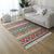 Western Living Room Rug Multi Color Geo Patterned Rug Cotton Blend Washable Hand-Woven Carpet with Tassel Yellow-Red Clearhalo 'Area Rug' 'Moroccan' 'Rugs' Rug' 2209611