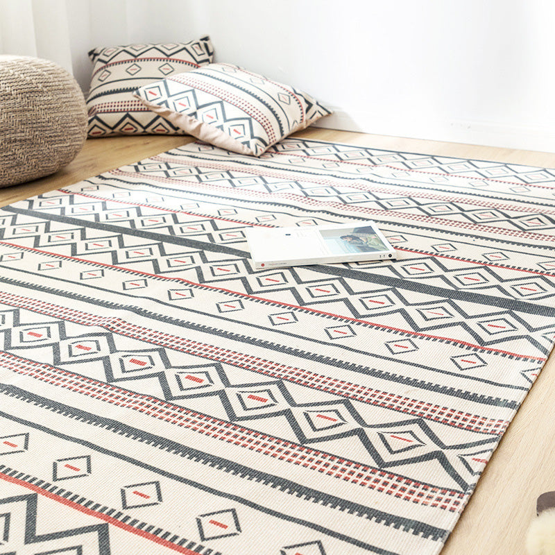 Western Decoration Rug Multi Colored Geo Patterned Area Carpet Cotton Pet Friendly Easy Care Indoor Rug Clearhalo 'Area Rug' 'Moroccan' 'Rugs' Rug' 2209666