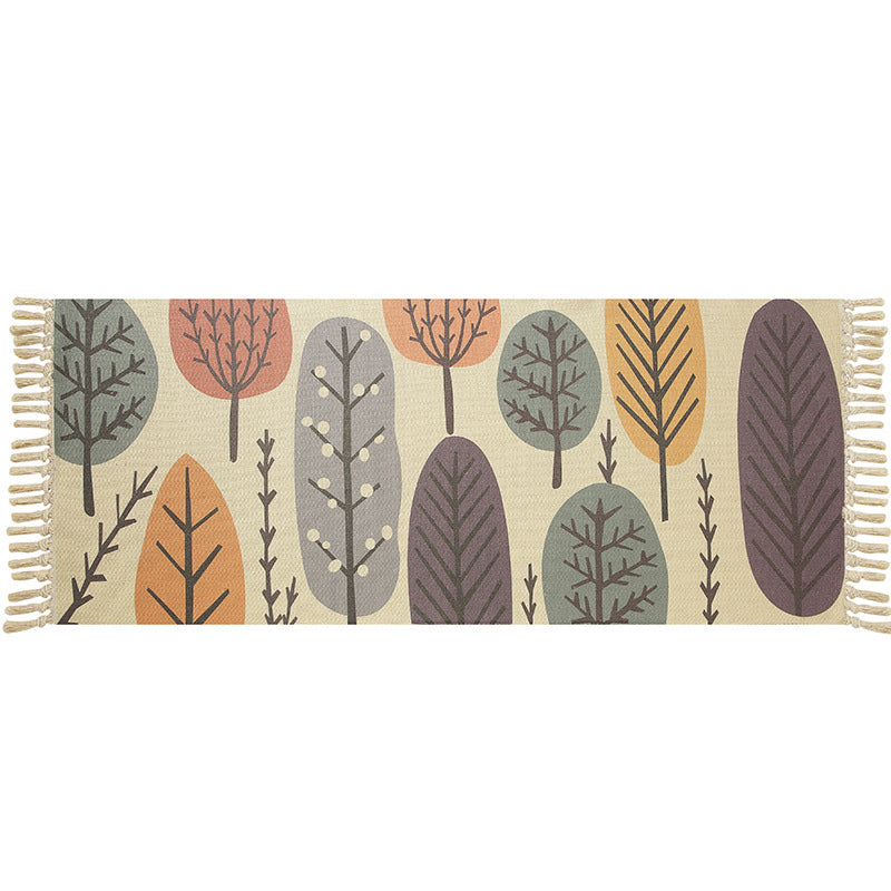 Multi-Color Moroccan Rug Polypropylene Geo Print Carpet Stain-Resistant Rug with Tassel for Bedroom Clearhalo 'Area Rug' 'Moroccan' 'Rugs' Rug' 2209683