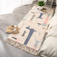 Relaxing Multi Color Retro Rug Cotton Patterned Carpet Machine Washable Indoor Rug with Tassel for Decor Clearhalo 'Area Rug' 'Moroccan' 'Rugs' Rug' 2209707
