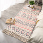 Relaxing Multi Color Retro Rug Cotton Patterned Carpet Machine Washable Indoor Rug with Tassel for Decor Nude Pink Clearhalo 'Area Rug' 'Moroccan' 'Rugs' Rug' 2209715