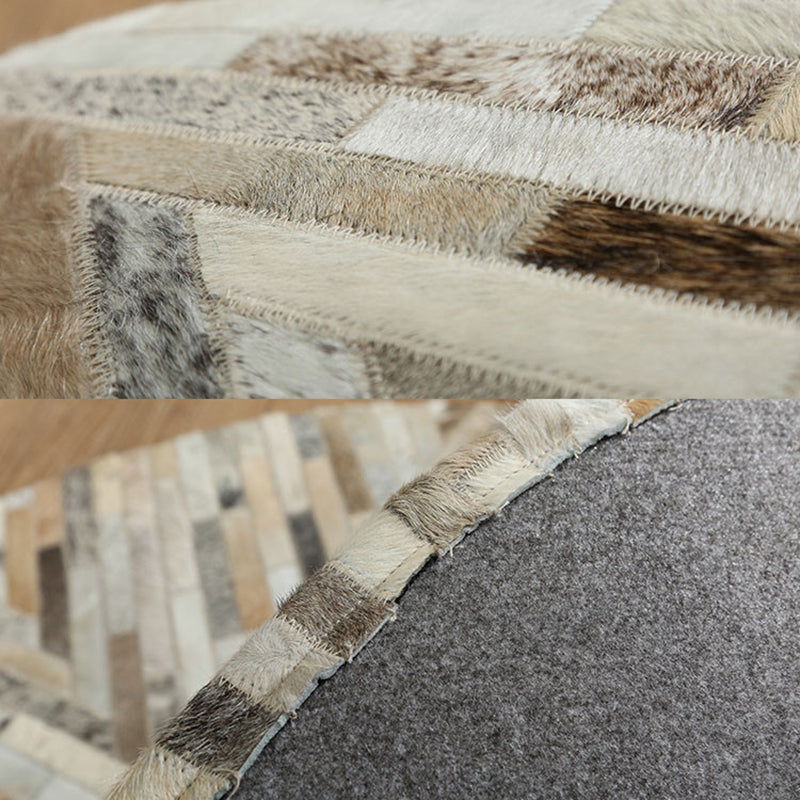 Multi Color Modern Rug Cowhide Geometric Print Carpet Pet Friendly Washable Indoor Rug for Living Room Clearhalo 'Area Rug' 'Modern' 'Rugs' Rug' 2213129