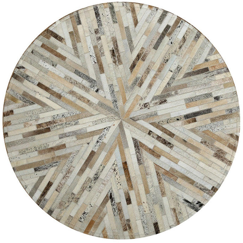Multi Color Modern Rug Cowhide Geometric Print Carpet Pet Friendly Washable Indoor Rug for Living Room Clearhalo 'Area Rug' 'Modern' 'Rugs' Rug' 2213130