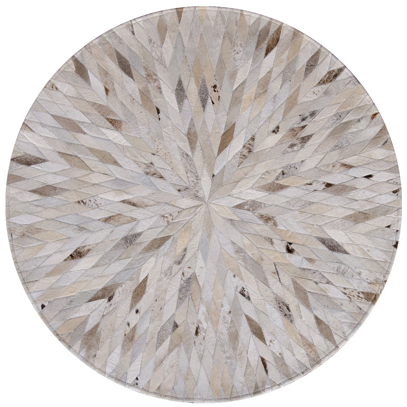 Multi Colored Parlor Rug Western Geo Printed Area Carpet Cowhide Pet Friendly Easy Care Indoor Rug Light Khaki Clearhalo 'Area Rug' 'Rug' 2213142