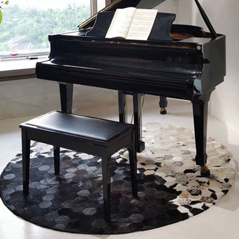 Multi Colored Geometric Printed Rug Cowhide Nordic Area Rug Easy Care Pet Friendly Carpet for Living Room Clearhalo 'Area Rug' 'Modern' 'Rugs' Rug' 2213185