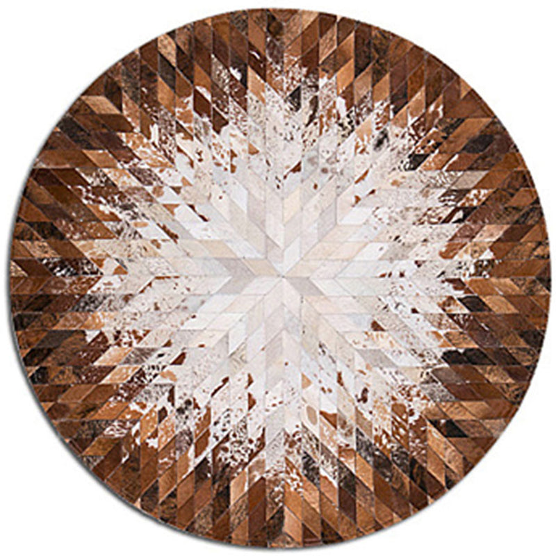 Multi Colored Geometric Printed Rug Cowhide Nordic Area Rug Easy Care Pet Friendly Carpet for Living Room Coffee Clearhalo 'Area Rug' 'Modern' 'Rugs' Rug' 2213195