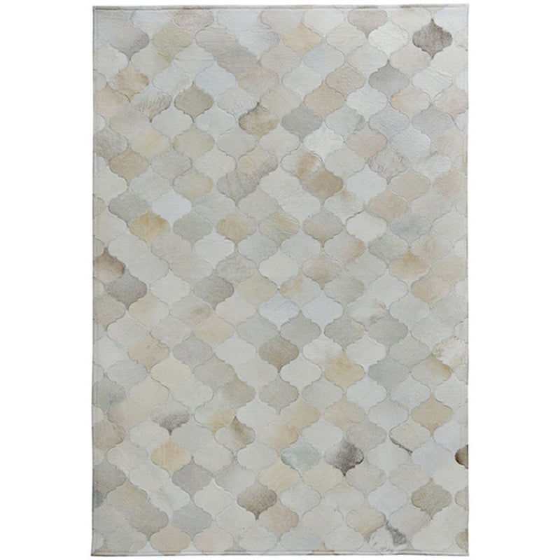 Southwestern Decoration Rug Multi Colored Geometric Printed Carpet Cowhide Pet Friendly Handmade Easy Care Rug Grey Clearhalo 'Area Rug' 'Rug' 2213234