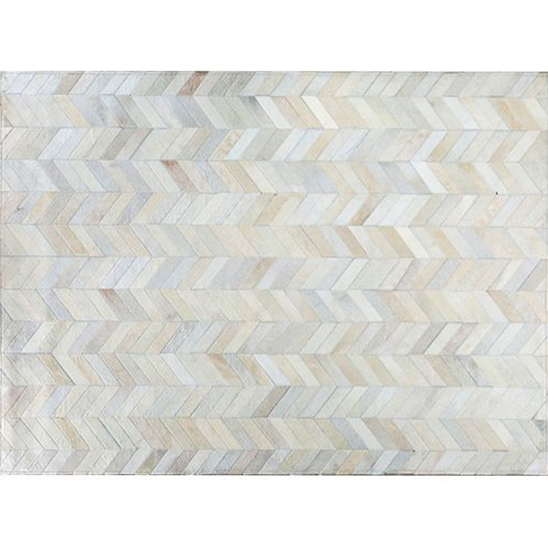 Multi-Colored Western Rug Cowhide Geometric Printed Indoor Rug Hand Worked Pet Friendly Carpet for Parlor White Clearhalo 'Area Rug' 'Rug' 2213241